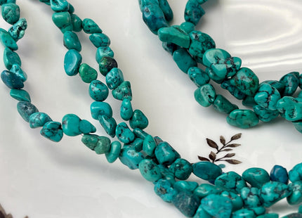 5-8x7-11 mm Turquoise Gemstone Irregular Nugget Beads Turquoise Brown Blue Green Color Irregular Nugget Gemstone Beads #4710