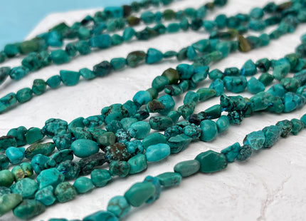 4-5x5-7 mm Turquoise Gemstone Irregular Nugget Beads Turquoise Brown Blue Green Color Irregular Nugget Gemstone Beads #4709