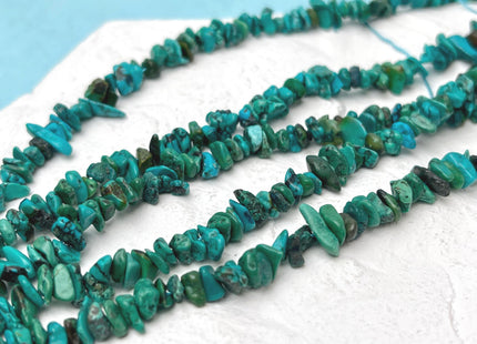6-8 mm Turquoise Gemstone Beads Irregular Chips Turquoise Beads 20 Inches #4712