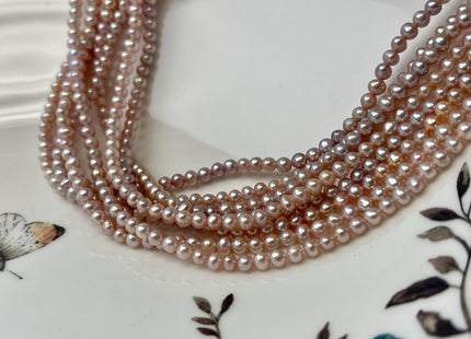 3 mm AAA Natural Pink Off Round Freshwater Seed Pearls Genuine Very Rare High Luster Tiny Round Pearl #P3166