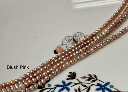 2.5-3 mm AAA Natural Mauve Pink Off Round Freshwater Seed Pearls Genuine Very Rare High Luster Tiny Round Pearl #P3167