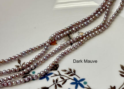 2.5-3 mm AAA Natural Mauve Pink Off Round Freshwater Seed Pearls Genuine Very Rare High Luster Tiny Round Pearl #P3167