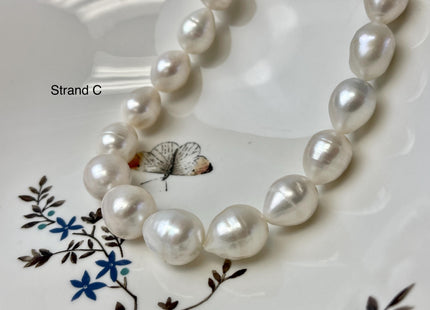12-15x15-24 mm AA Natural White Tear Drop Shape Freshwater Pearl Beads Genuine High Quality Long Rice Oval Freshwater Pearl Beads #P3181