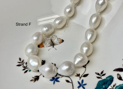 12-16x13-20 mm AA Natural White Tear Drop Shape Freshwater Pearl Beads Genuine High Quality Long Rice Oval Freshwater Pearl Beads #P3181