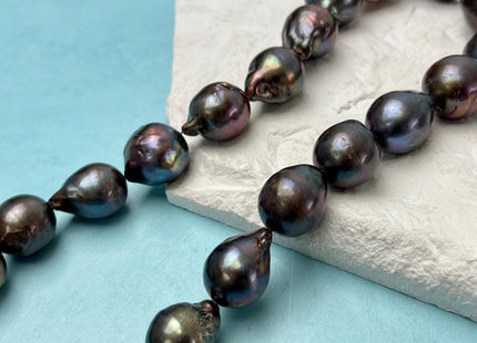 14-18x16-26 mm Rainbow Peacock Baroque Freshwater Pearl Beads Genuine High Luster Quality Baroque Freshwater Pearl Beads #P3188