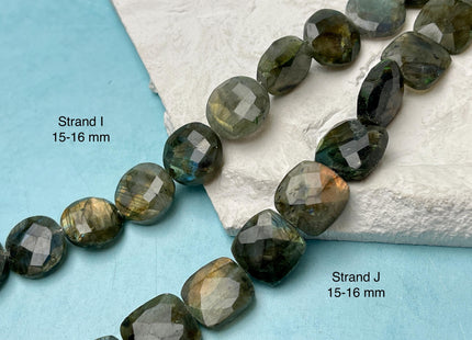 9-20x10-33mm AAA 1Labradorite Gemstone Beads Mixed Smooth or Faceted Coin Oval Shape Genuine Quality Blue Flash Labradorite 8 Inches #4724