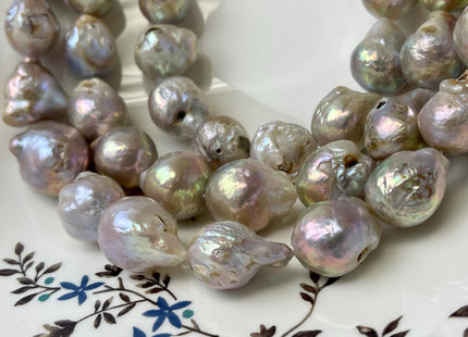 15-20 mm Natural Pink Baroque Freshwater Pearl Beads Genuine Natural Pink Irregular Large Baroque Edison Pearls C Grade #P3207
