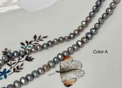 4.5-5mm AAAA Blue Peacock Round Nugget Freshwater Pearls Genuine Very Rare Super High Luster Peacock Round Nugget Pearls #P3212