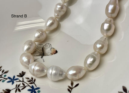 11-12x15-19 mm Natural White Freshwater Pearl Rice/Oval Shape Pearl Beads Genuine High Quality Large Freshwater Pearls #P3200