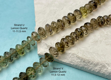 7-12 mm Faceted Rondelle Opal Jasper Quartz Amazonite Aquamarine Emerald Gemstone Beads Genuine Natural Mixed Gemstones 8 Inch Strand #4731