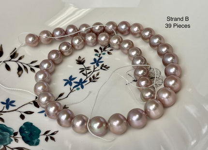 9.5-11.5 mm AAAAA Very Rare Natural Dark Mauve Pink Freshwater Round Edison Pearl Bead High Luster Genuine Purple Edison Pearl Beads #P3232