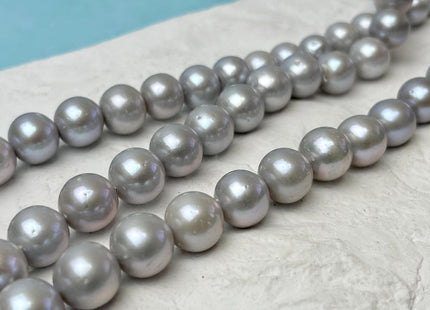 9-11 mm AAA Rare Gray Round Edison Baroque Pearls Genuine Gray Color High Luster Edison Pearl Beads 40 Beads #P3239