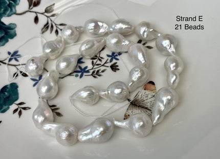 11-13x12-18 mm AAA Natural White Freshwater Baroque Pearl Genuine High Quality Tear Drop Top Quality Baroque Pearl Beads #P3240