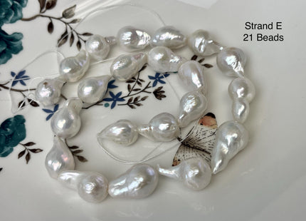 11-13x12-18 mm AAA Natural White Freshwater Baroque Pearl Genuine High Quality Tear Drop Top Quality Baroque Pearl Beads #P3240