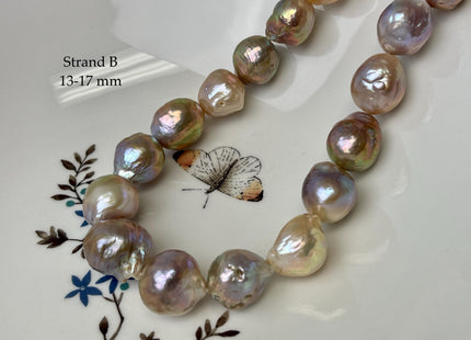 14-18 mm AAAA Very Rare Natural Mauve Pink Freshwater Baroque/Edison Pearl Beads High Luster Genuine Purple Baroque Edison Pearl Bead #P3248