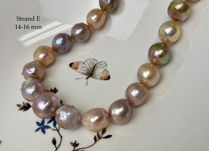 14-18 mm AAAA Very Rare Natural Mauve Pink Freshwater Baroque/Edison Pearl Beads High Luster Genuine Purple Baroque Edison Pearl Bead #P3248