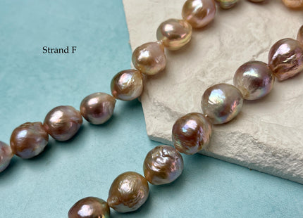14-18 mm AAAA Very Rare Natural Mauve Pink Freshwater Baroque/Edison Pearl Beads High Luster Genuine Purple Baroque Edison Pearl Bead #P3248