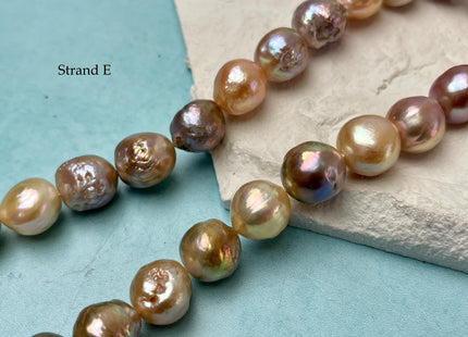 14-18 mm AAAA Very Rare Natural Mauve Pink Freshwater Baroque/Edison Pearl Beads High Luster Genuine Purple Baroque Edison Pearl Bead #P3248
