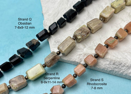 8-21 mm Faceted Nugget Amazonite Aquamarine Lapis Amethyst Moonstone Gemstone Beads Genuine Natural Mixed Gemstones 8 Inches Strand #4742