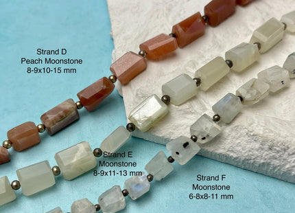 8-21 mm Faceted Nugget Amazonite Aquamarine Lapis Amethyst Moonstone Gemstone Beads Genuine Natural Mixed Gemstones 8 Inches Strand #4742