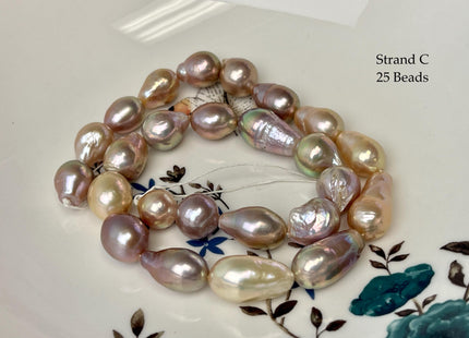 8-12x11-21 mm AAA Very Rare Natural Mauve Pink Freshwater Baroque/Edison Pearl Beads High Luster Genuine Teardrop Baroque Pearl Beads #P3251