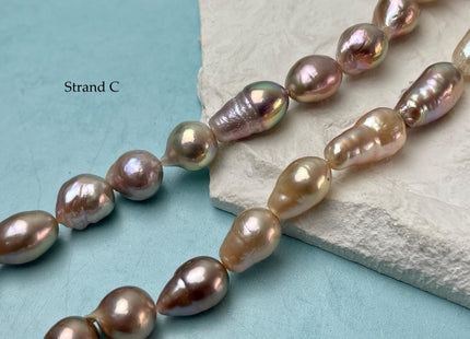 8-12x11-21 mm AAA Very Rare Natural Mauve Pink Freshwater Baroque/Edison Pearl Beads High Luster Genuine Teardrop Baroque Pearl Beads #P3251
