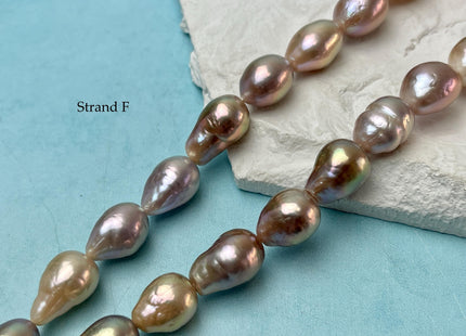 8-12x11-21 mm AAA Very Rare Natural Mauve Pink Freshwater Baroque/Edison Pearl Beads High Luster Genuine Teardrop Baroque Pearl Beads #P3251