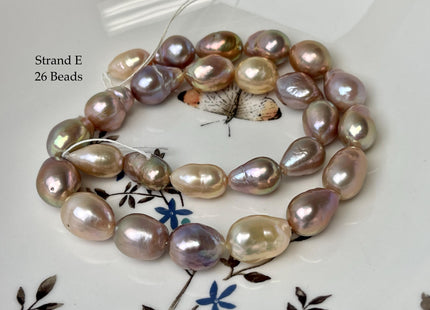 8-12x11-21 mm AAA Very Rare Natural Mauve Pink Freshwater Baroque/Edison Pearl Beads High Luster Genuine Teardrop Baroque Pearl Beads #P3251