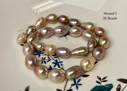 8-12x11-21 mm AAA Very Rare Natural Mauve Pink Freshwater Baroque/Edison Pearl Beads High Luster Genuine Teardrop Baroque Pearl Beads #P3251