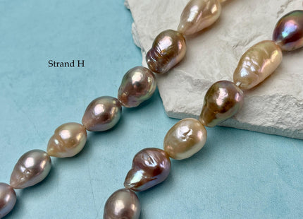8-12x11-21 mm AAA Very Rare Natural Mauve Pink Freshwater Baroque/Edison Pearl Beads High Luster Genuine Teardrop Baroque Pearl Beads #P3251