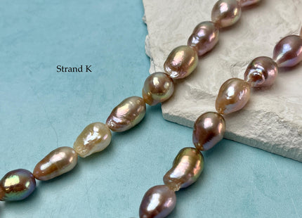 8-12x11-21 mm AAA Very Rare Natural Mauve Pink Freshwater Baroque/Edison Pearl Beads High Luster Genuine Teardrop Baroque Pearl Beads #P3251