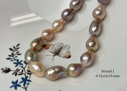 8-12x11-21 mm AAA Very Rare Natural Mauve Pink Freshwater Baroque/Edison Pearl Beads High Luster Genuine Teardrop Baroque Pearl Beads #P3251