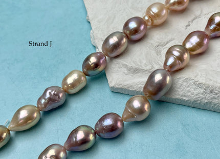 8-12x11-21 mm AAA Very Rare Natural Mauve Pink Freshwater Baroque/Edison Pearl Beads High Luster Genuine Teardrop Baroque Pearl Beads #P3251