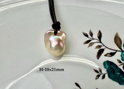 One Of A Kind 17x26-40mm AAA Naatural Pink Baroque Freshwater Pearl Pendant Large Hole Top Drilled Pink Baroque Pearl #1100