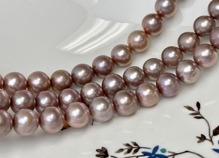 10.5-12mm AAAAA Very Rare Natural Dark Mauve Pink Freshwater Baroque/Edison Pearl Beads High Luster Genuine Purple Edison Pearl #P3259