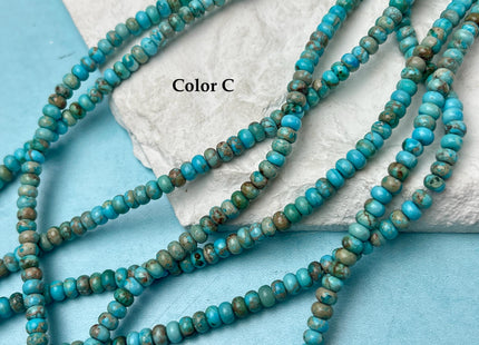 2x4mm Impression Jasper Rondelle Shape Sea Sediment Jasper Discs Gemstone Beads 15.5 Inches Strand #4752