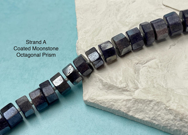 6-12 mm Mixed Prism Cube Shape Amazonite Moonstone Amethyst Quartz Gemstone Beads Genuine Natural Mixed Gemstones 8 Inches Strand #4737