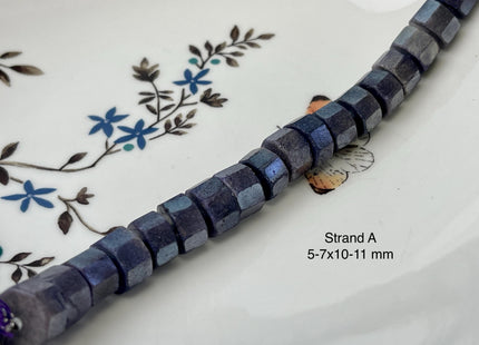 6-12 mm Mixed Prism Cube Shape Amazonite Moonstone Amethyst Quartz Gemstone Beads Genuine Natural Mixed Gemstones 8 Inches Strand #4737