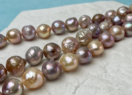 12-14 mm AAA Very Rare Natural Mauve Pink Freshwater Baroque/Edison Pearl Beads High Luster Genuine Purple Baroque Edison Pearl Beads #P3249