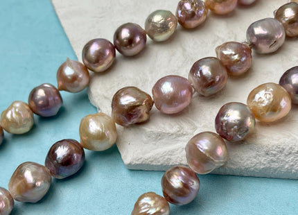 12-14 mm AAA Very Rare Natural Mauve Pink Freshwater Baroque/Edison Pearl Beads High Luster Genuine Purple Baroque Edison Pearl Beads #P3249