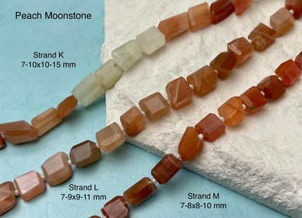 8-21 mm Faceted Nugget Amazonite Aquamarine Lapis Amethyst Moonstone Gemstone Beads Genuine Natural Mixed Gemstones 8 Inches Strand #4742