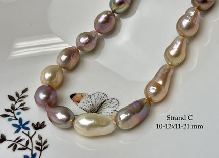 8-12x11-21 mm AAA Very Rare Natural Mauve Pink Freshwater Baroque/Edison Pearl Beads High Luster Genuine Teardrop Baroque Pearl Beads #P3251