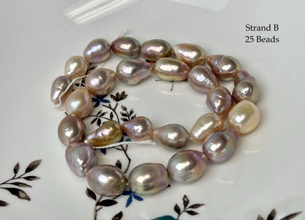 8-12x11-21 mm AAA Very Rare Natural Mauve Pink Freshwater Baroque/Edison Pearl Beads High Luster Genuine Teardrop Baroque Pearl Beads #P3251