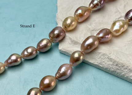 8-12x11-21 mm AAA Very Rare Natural Mauve Pink Freshwater Baroque/Edison Pearl Beads High Luster Genuine Teardrop Baroque Pearl Beads #P3251