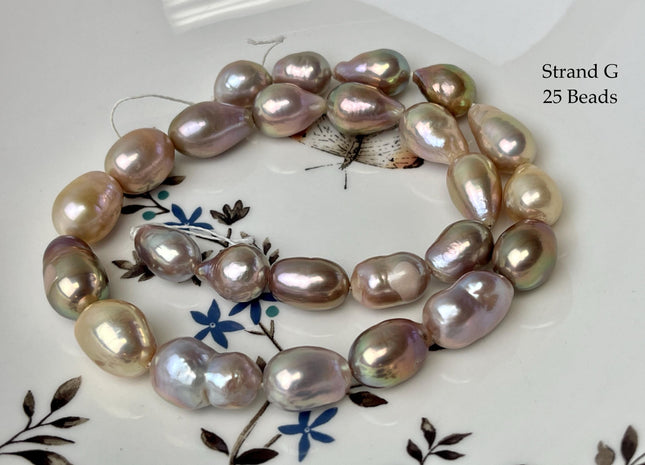 8-12x11-21 mm AAA Very Rare Natural Mauve Pink Freshwater Baroque/Edison Pearl Beads High Luster Genuine Teardrop Baroque Pearl Beads #P3251