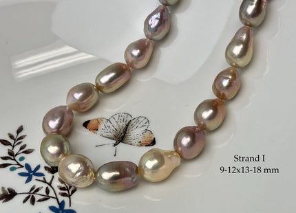 8-12x11-21 mm AAA Very Rare Natural Mauve Pink Freshwater Baroque/Edison Pearl Beads High Luster Genuine Teardrop Baroque Pearl Beads #P3251