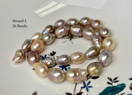 8-12x11-21 mm AAA Very Rare Natural Mauve Pink Freshwater Baroque/Edison Pearl Beads High Luster Genuine Teardrop Baroque Pearl Beads #P3251