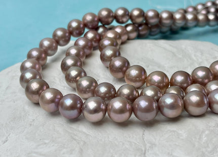 10.5-12mm AAAAA Very Rare Natural Dark Mauve Pink Freshwater Baroque/Edison Pearl Beads High Luster Genuine Purple Edison Pearl #P3259
