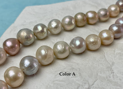 12-14 mm Rare Mixed Mauve Pink Color Baroque Edison Pearl Genuine Natural Edison Pearl B Grade #P3258