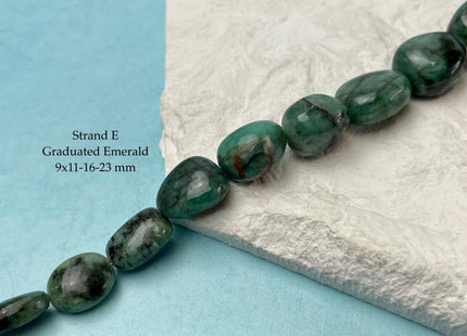 8-16 mm Smooth Nugget Coin Shape Opal Emerald Boulder Opal Gemstone Beads Genuine Natural Mixed Gemstones 8 Inches Strand #4744
